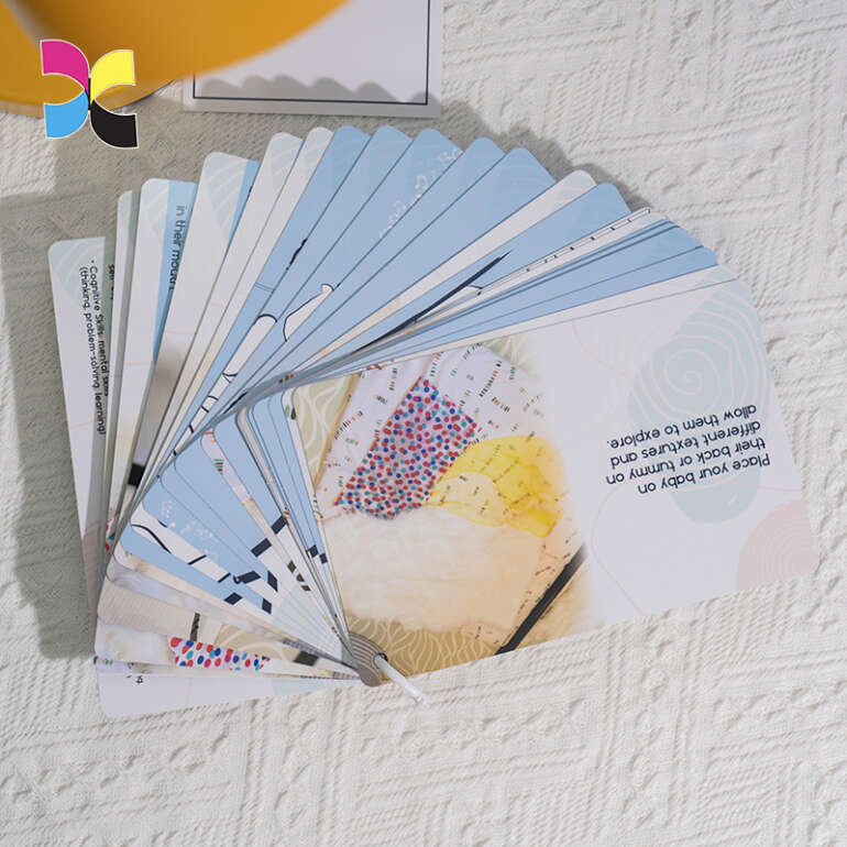 Personalised Flash Cards Printing Best Round Card with Box