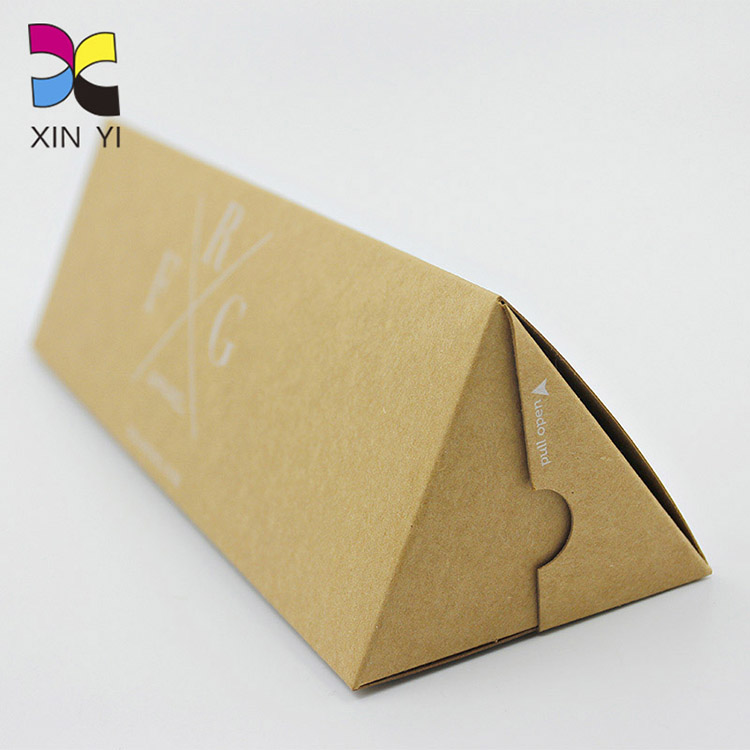 Custom Kraft Box Printing Gift Triangle Kraft Paper Box