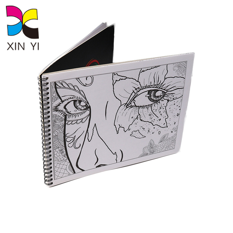 Spiral Coloring Sketch Art Book - Custom boxes & books 丨 Super quality  printing service