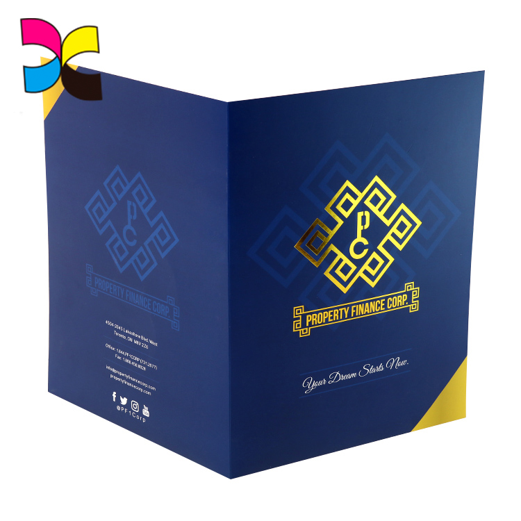 Custom Printed Folder Presentation Folders Business Identity