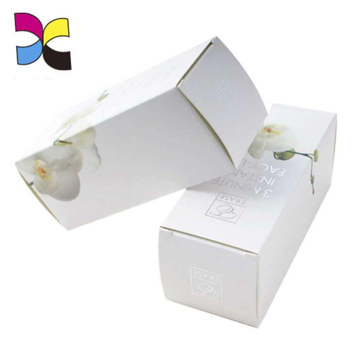 Custom White Box Silver Logo Printing Best Price & Quality