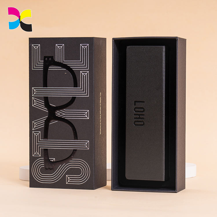 Custom paper packaging sliding box sunglasses box watch box