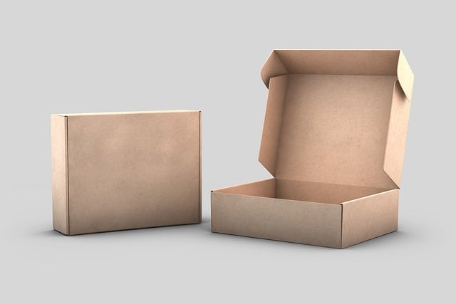 Two cardboard boxes on the table